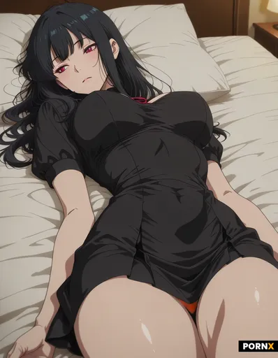 Tight black dress and skirt