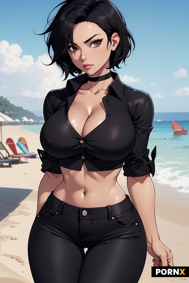 Short black hair
