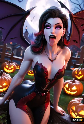 a hot slutty goth witch