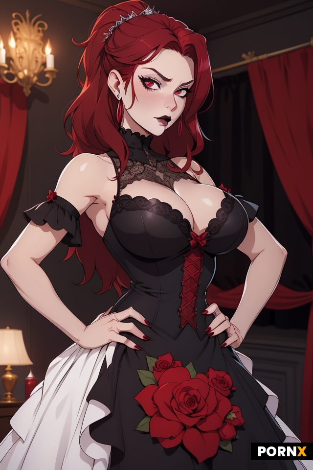 sexy beautiful busty goth princess