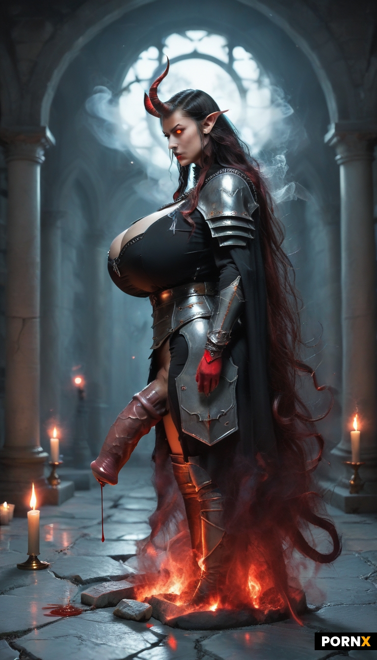 demon‑possessed female elf warlock