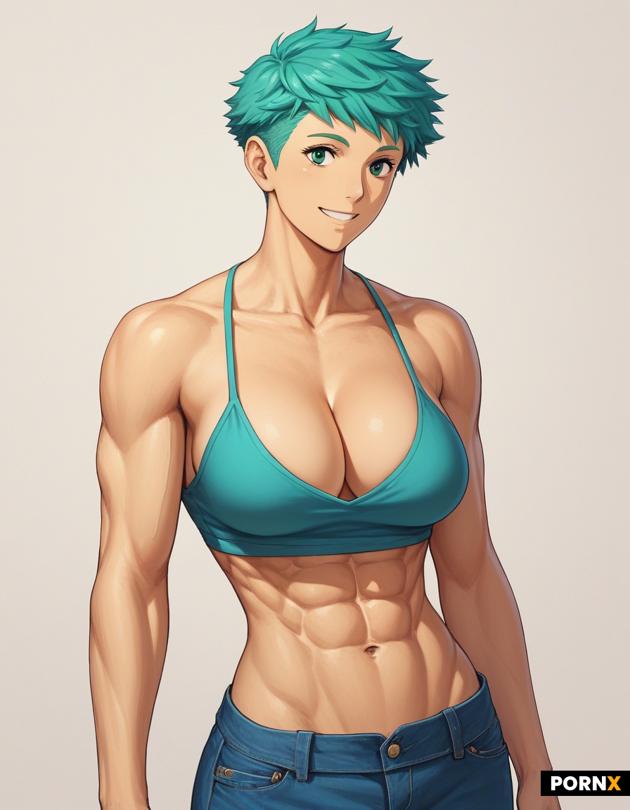 Cute voluptuous goddess bodybuilder thick bulging muscle goddess