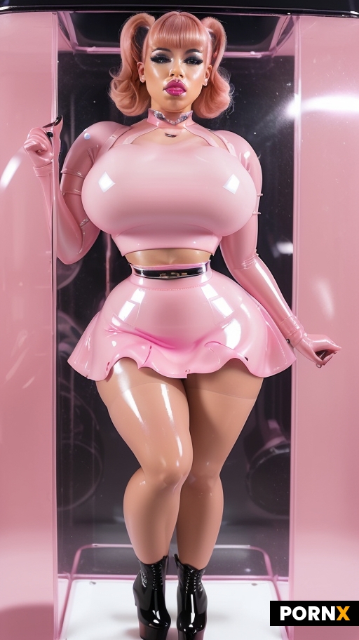 Hyperfeminine bimbo robot android