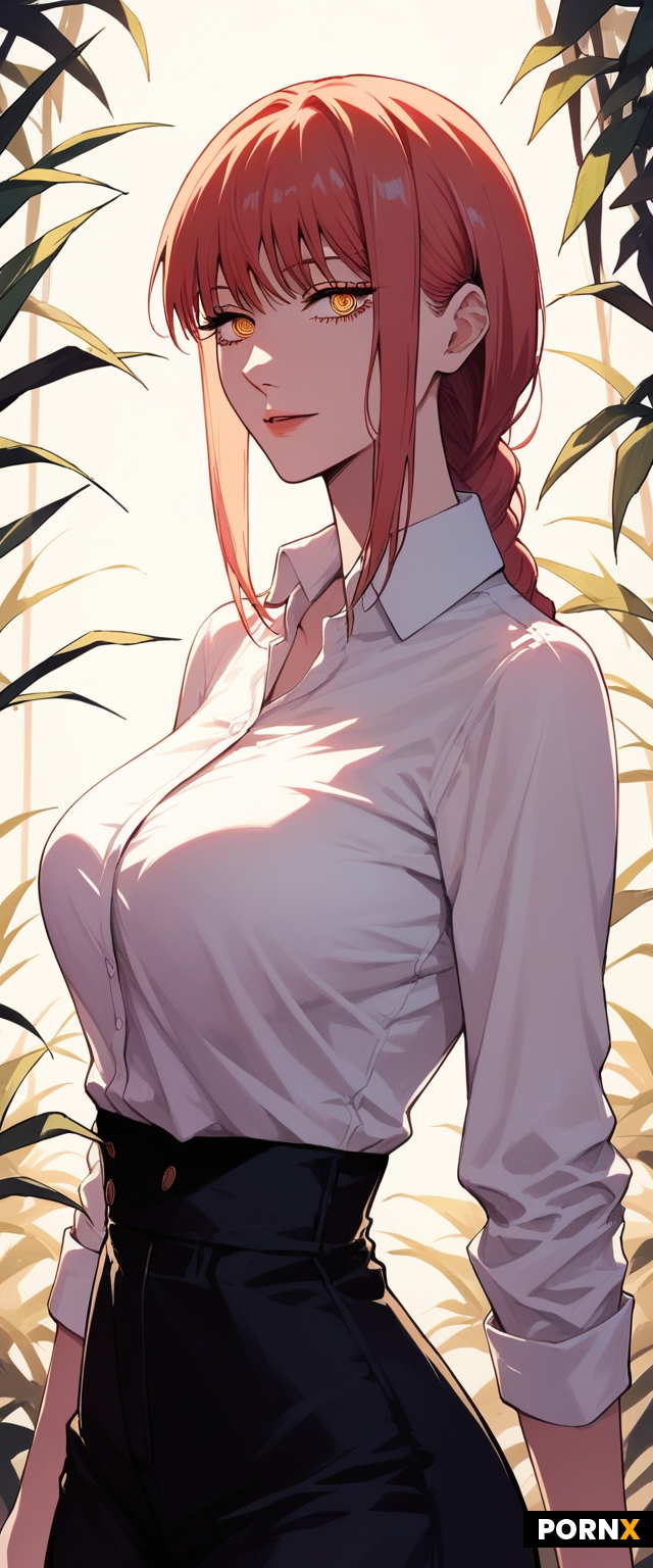 Beautiful anime Chainsaw man makima