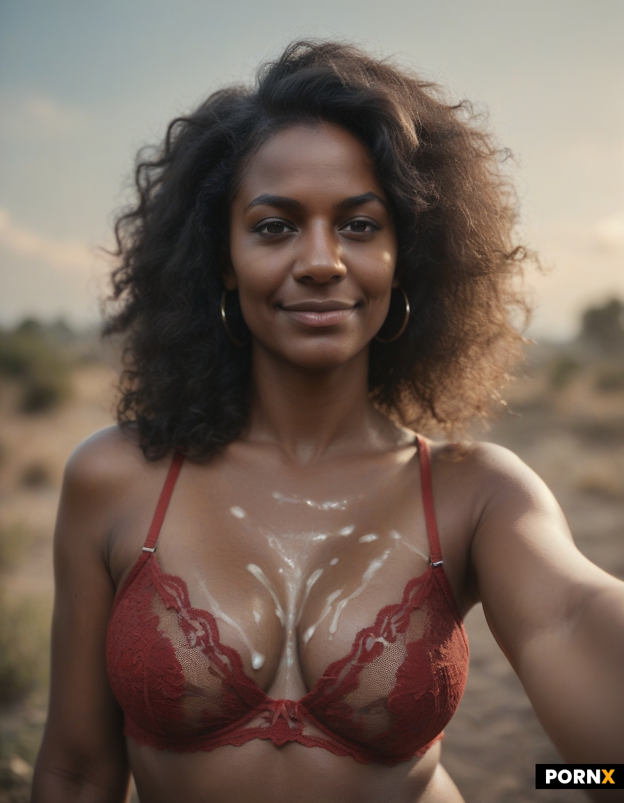 Dark skin woman