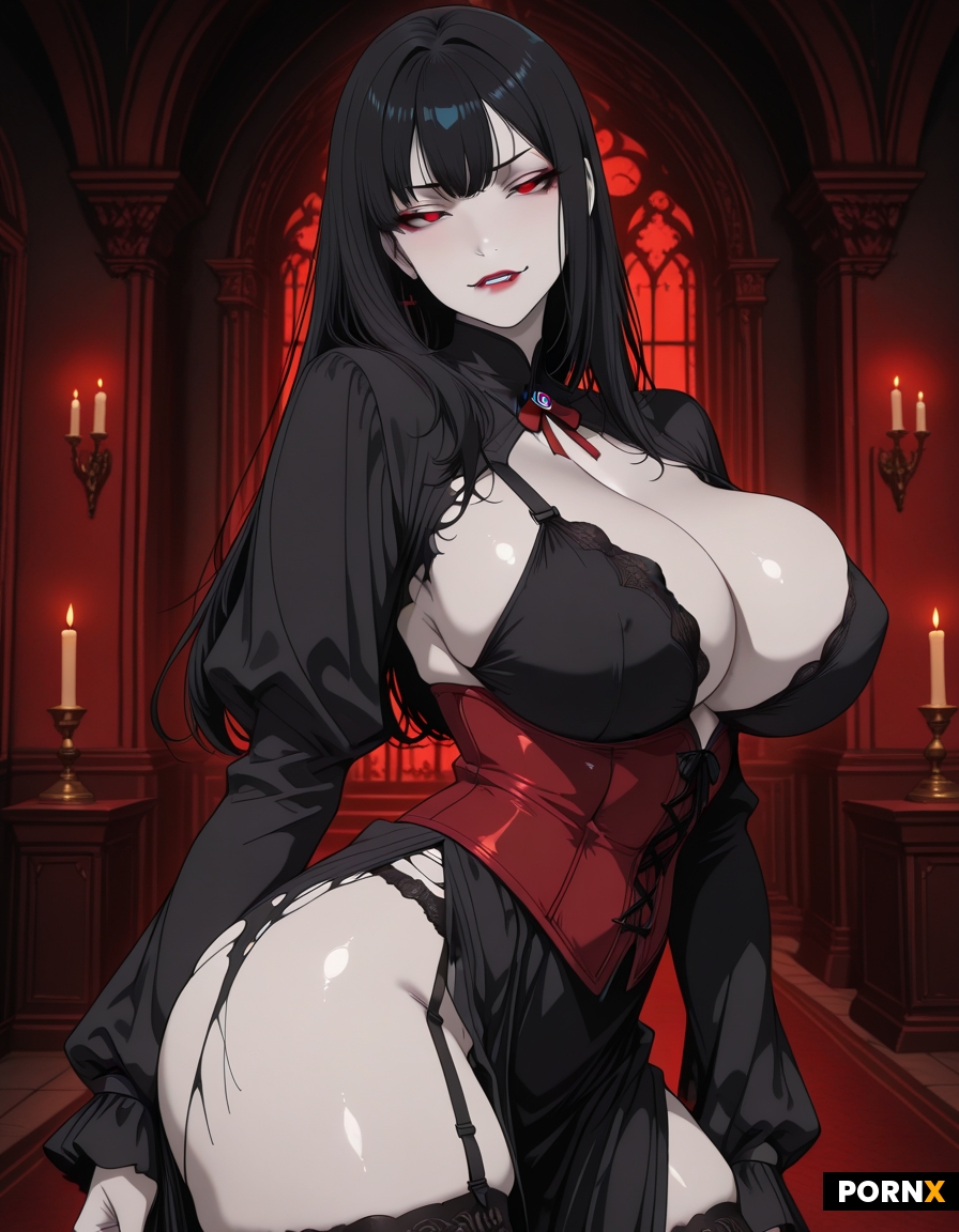 Seductive vampire noblewoman