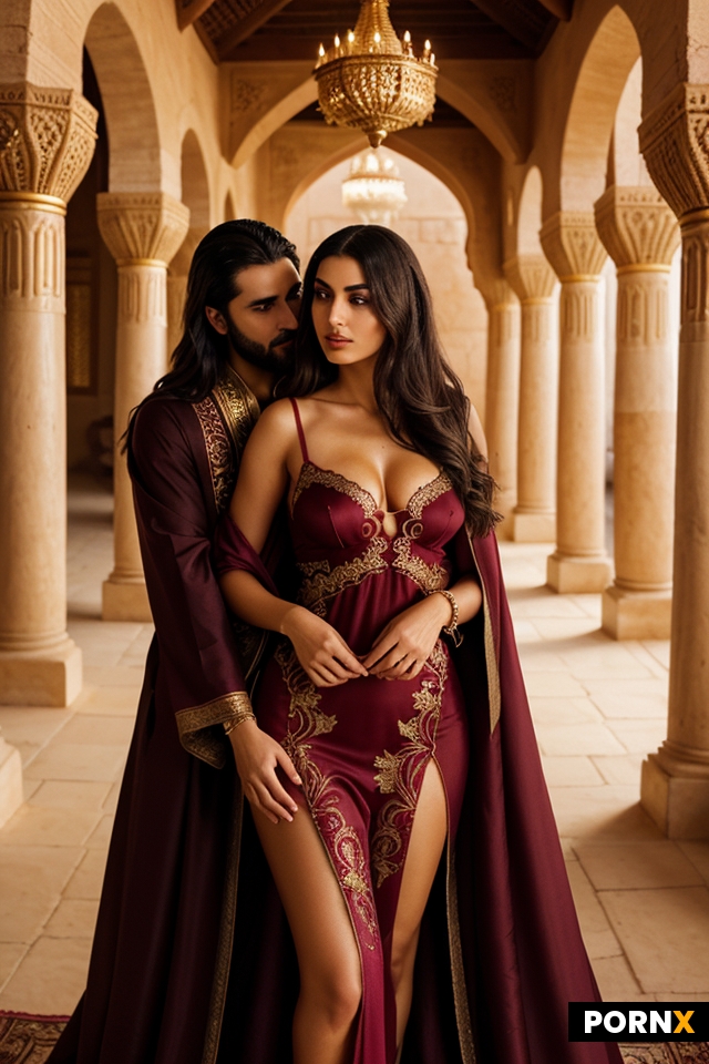 Couple dressed in similar styles man and woman