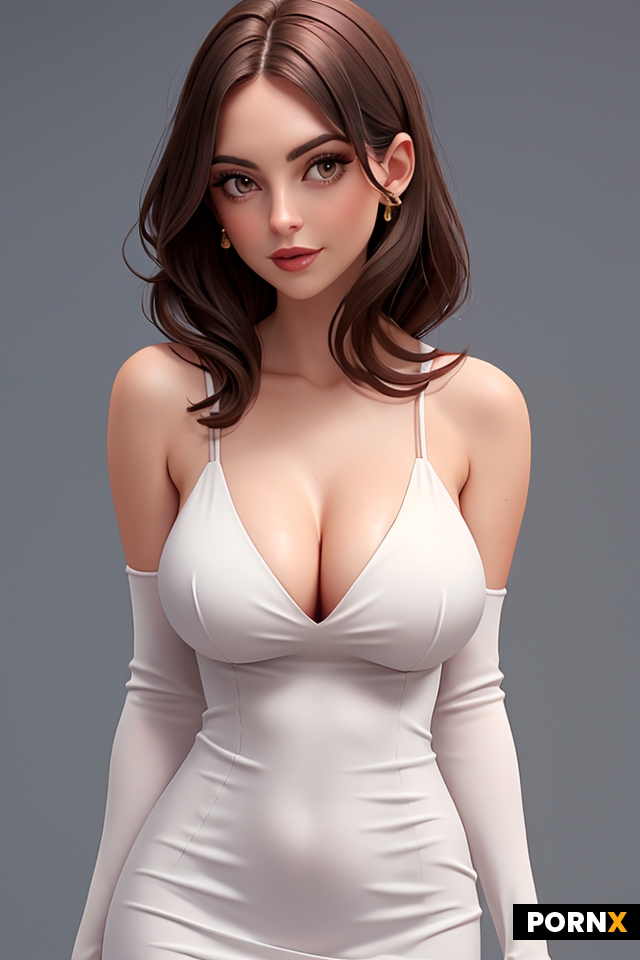 low cut tight dress with very low cleavage