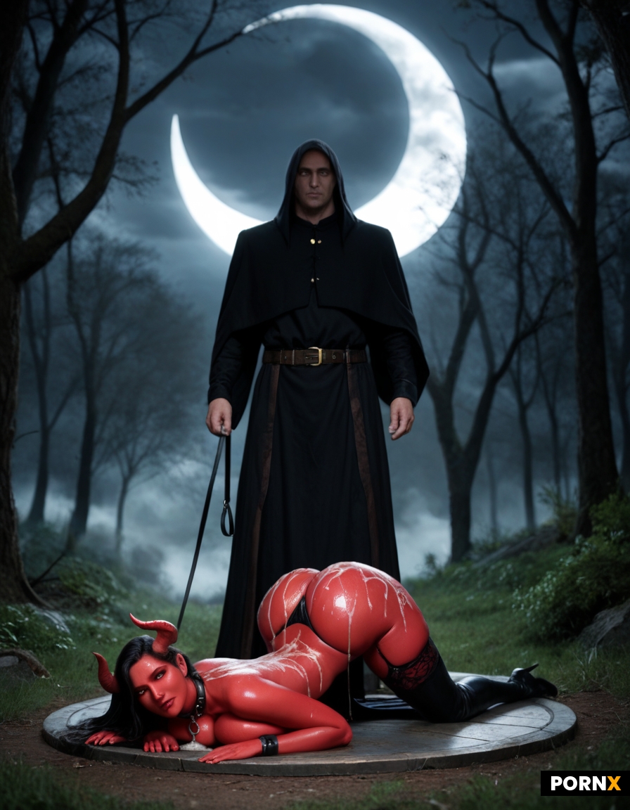 Busty medieval supernatural demonic succubus seductress