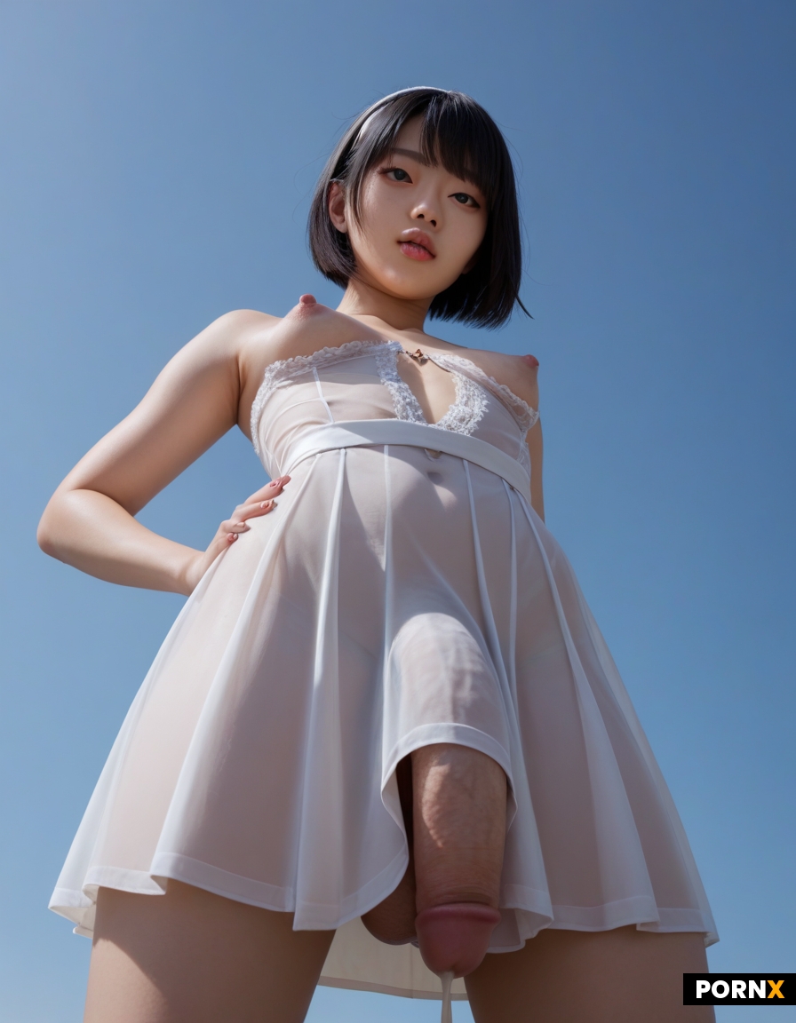 asian korean goth futanari woman