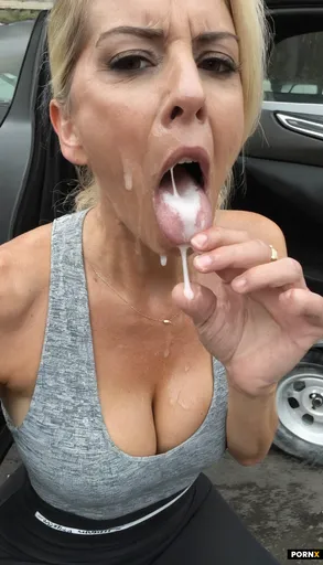 Blowjob with cum dripping