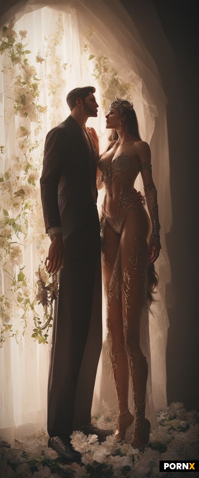 Angel woman and demon fall in love