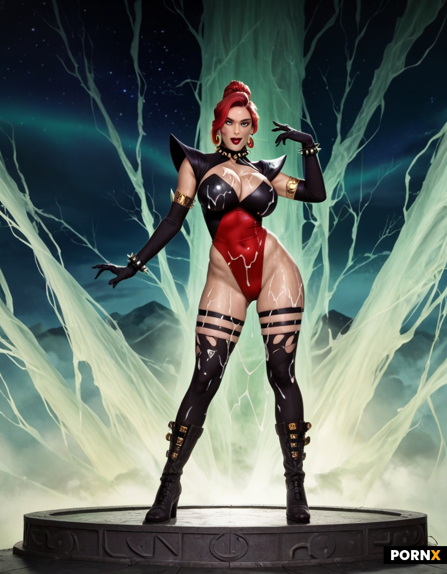 Dynamic overdramatic maniacal futuristic comic superhero