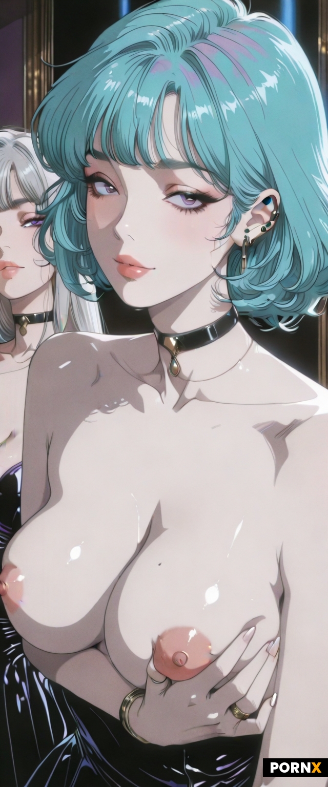 a topless woman