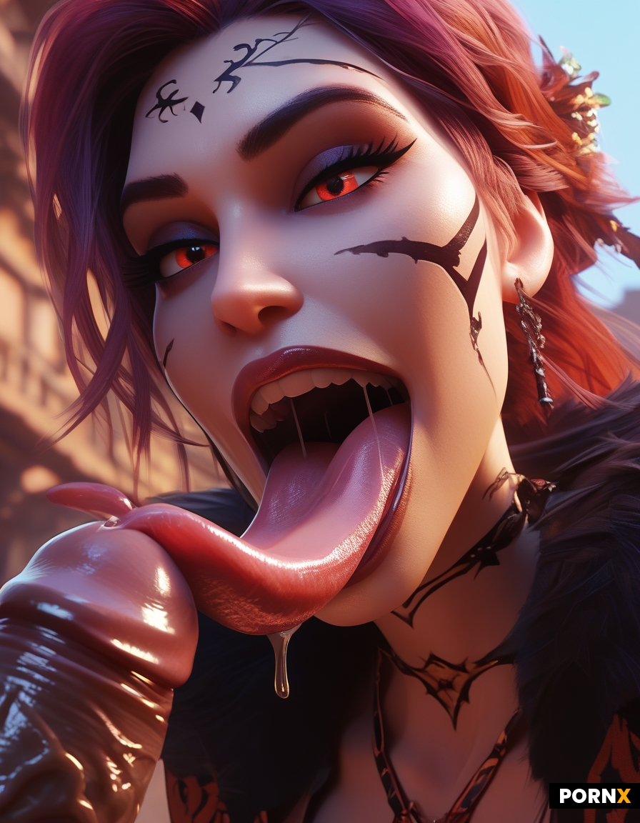 long tongue female