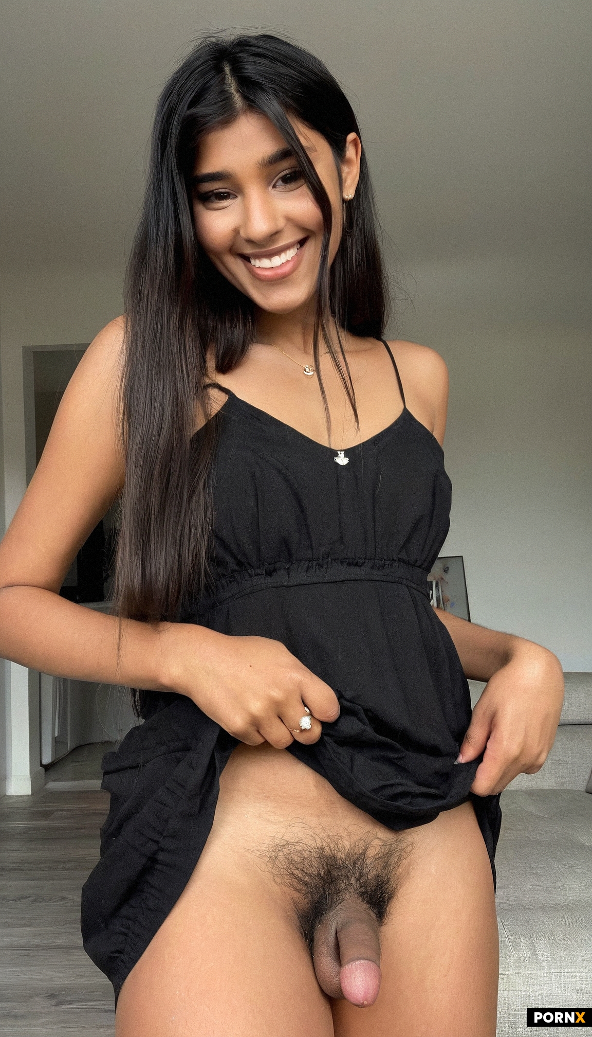 One cute Indian woman standing