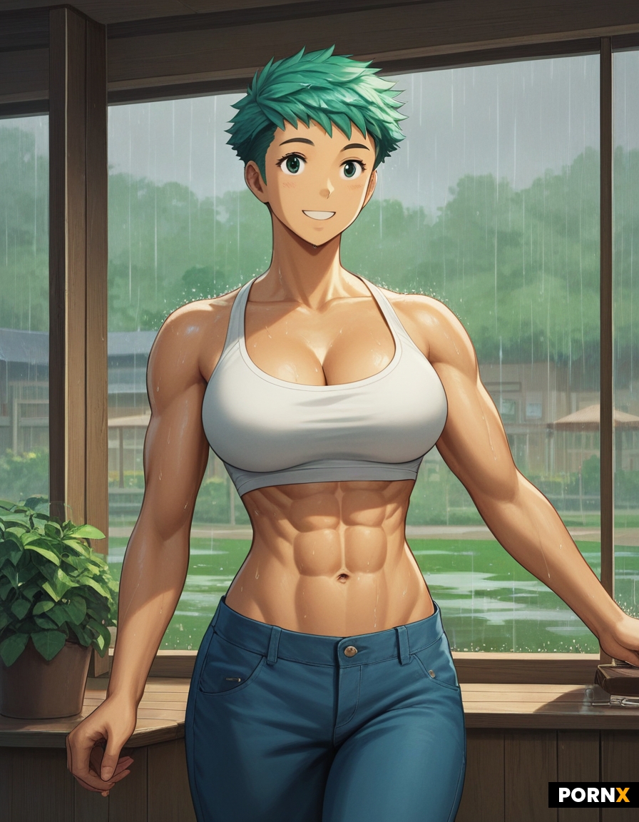 Cute voluptuous goddess bodybuilder thick bulging muscle goddess