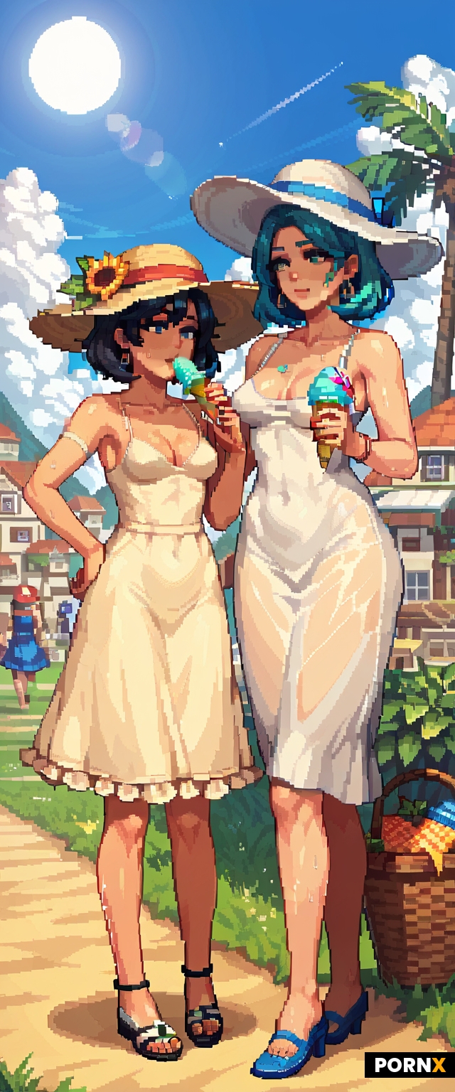 two women