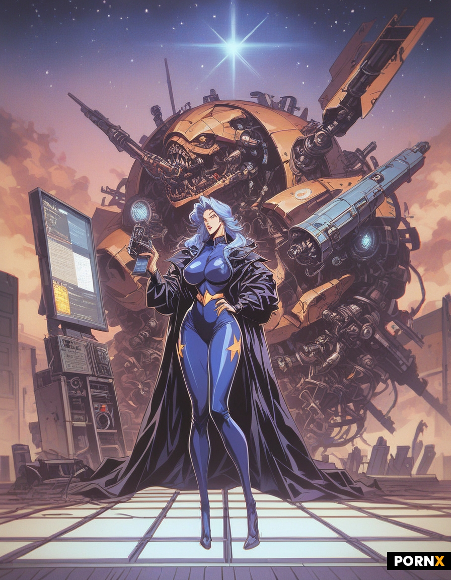 Woman starship pilot