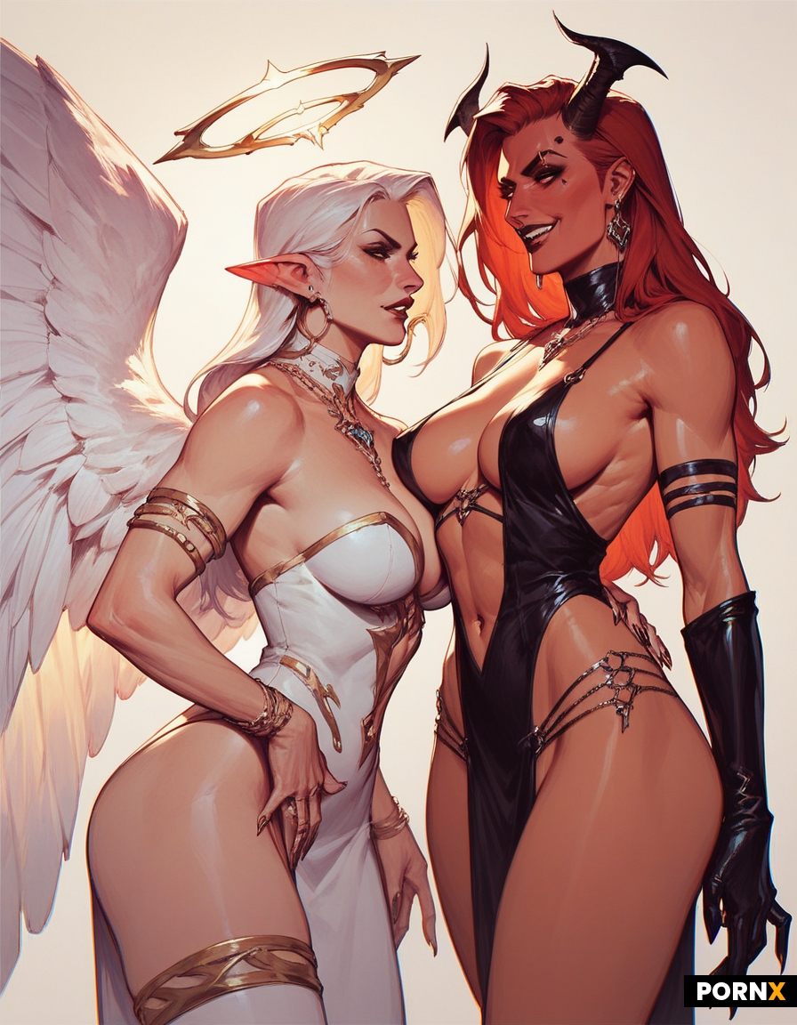 2 women one angel one devil