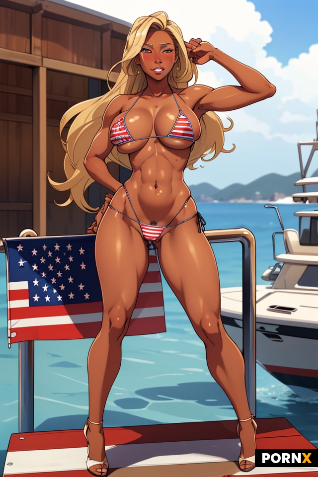 American flag bikini