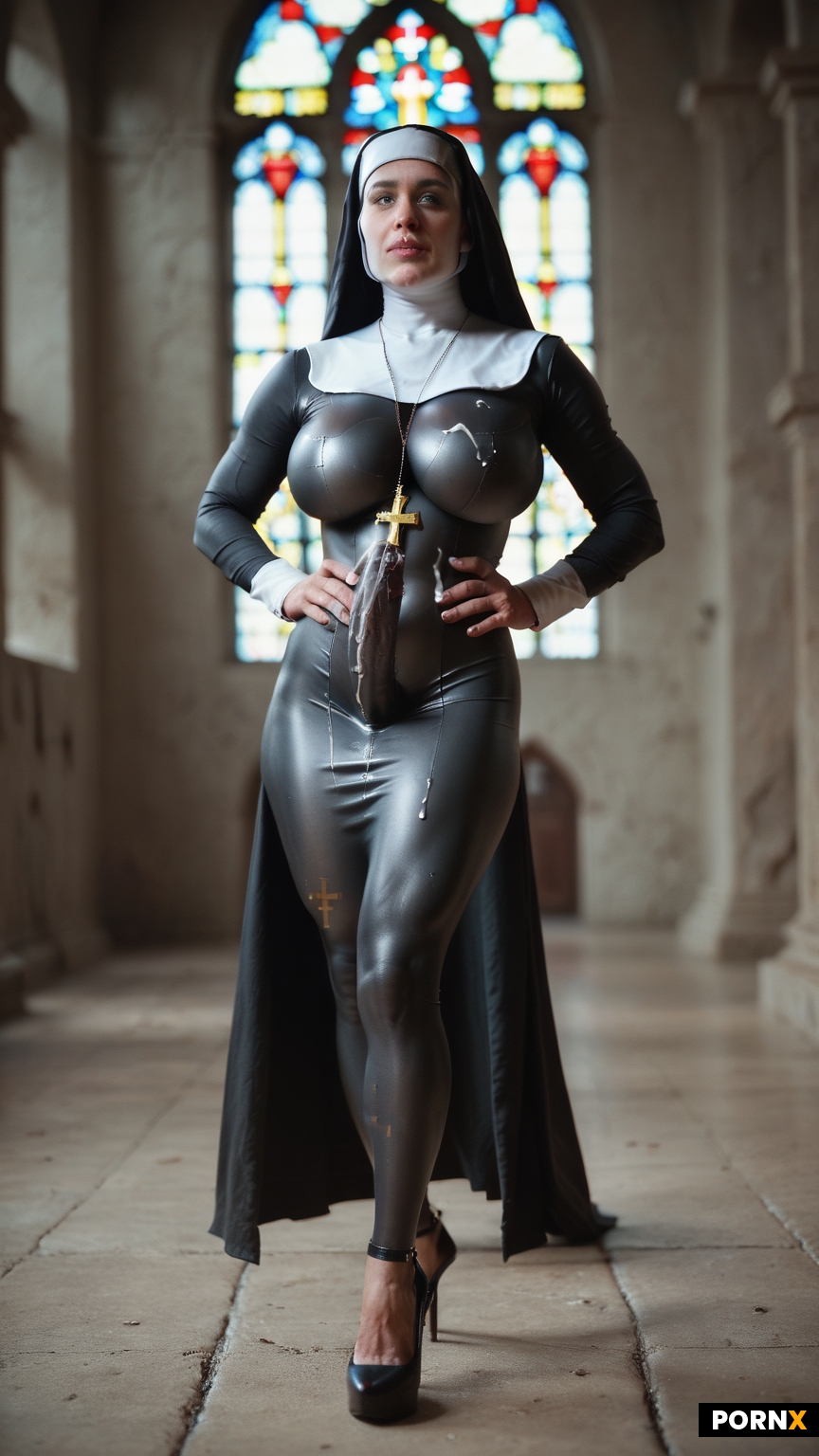 Skin tight nun outfit