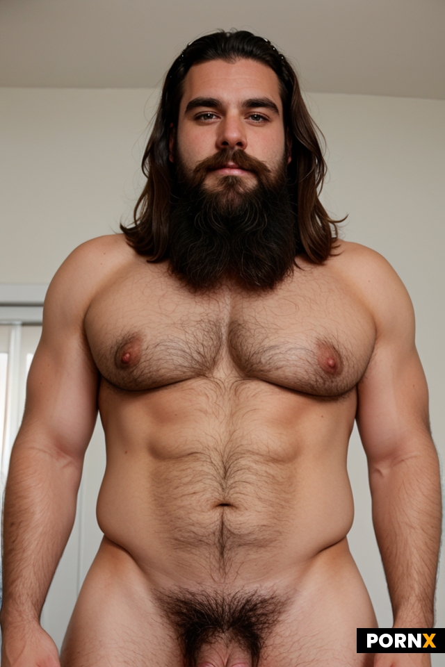 Hairy big Daddy naked