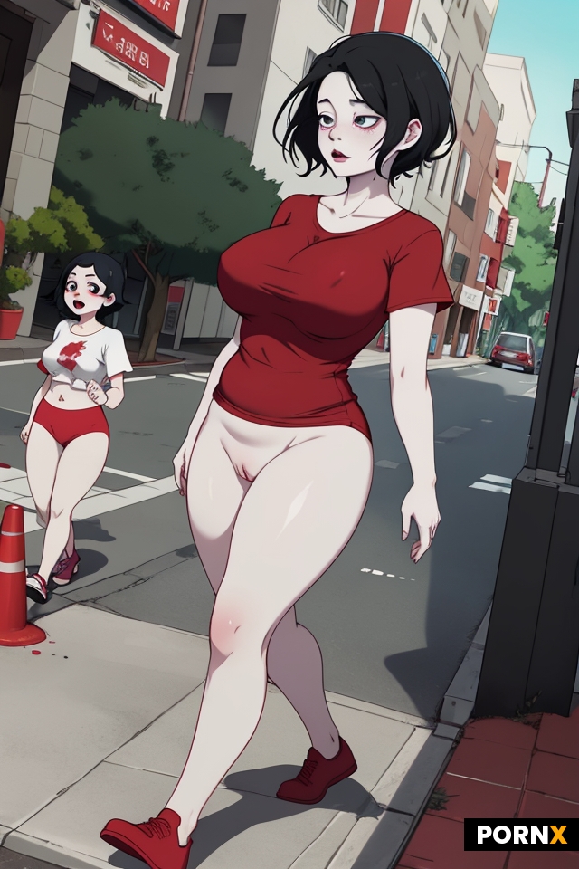 Chubby undead woman