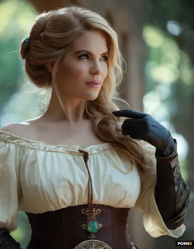 artistic portrait of a woman in fantasy-inspired outfit