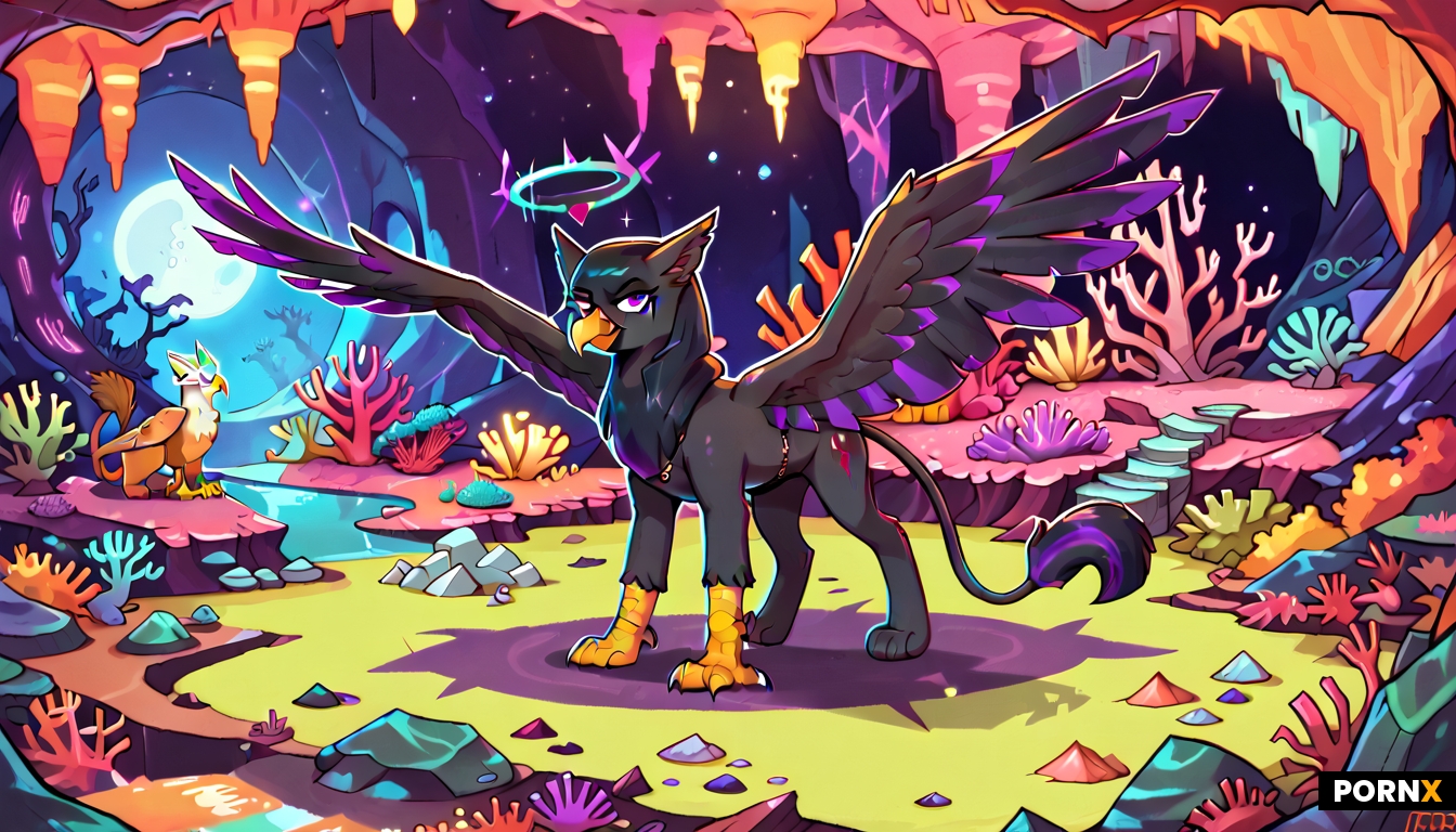 a black raven gryphon