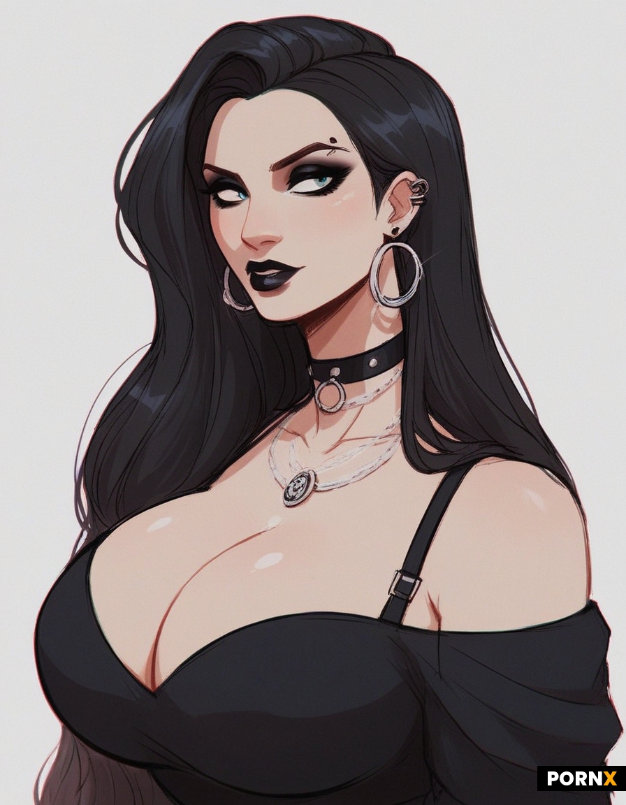 pale Big Tiddy Goth GF