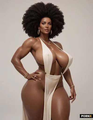beautiful curvy black woman