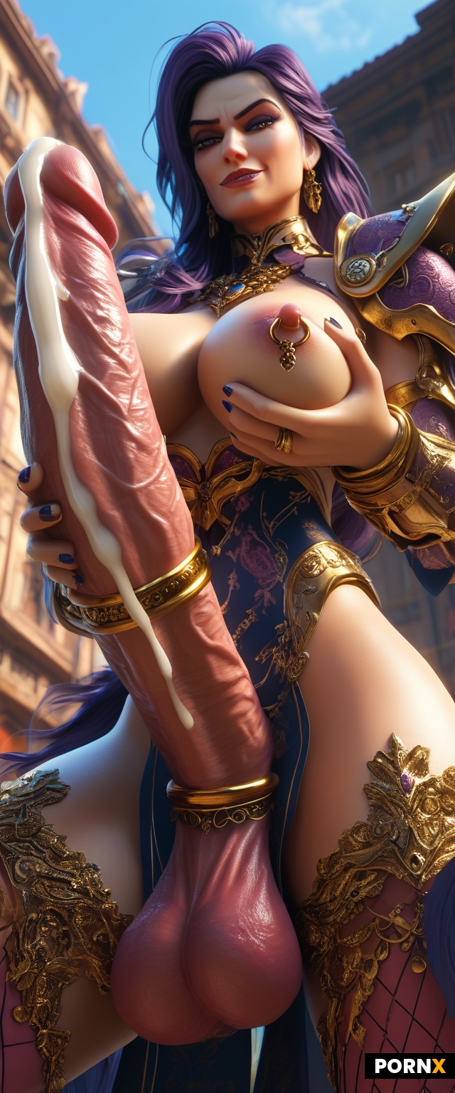 Giant futanari goddess