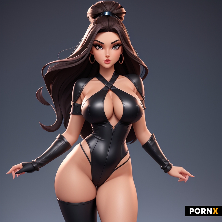 A stylized gorgeous woman