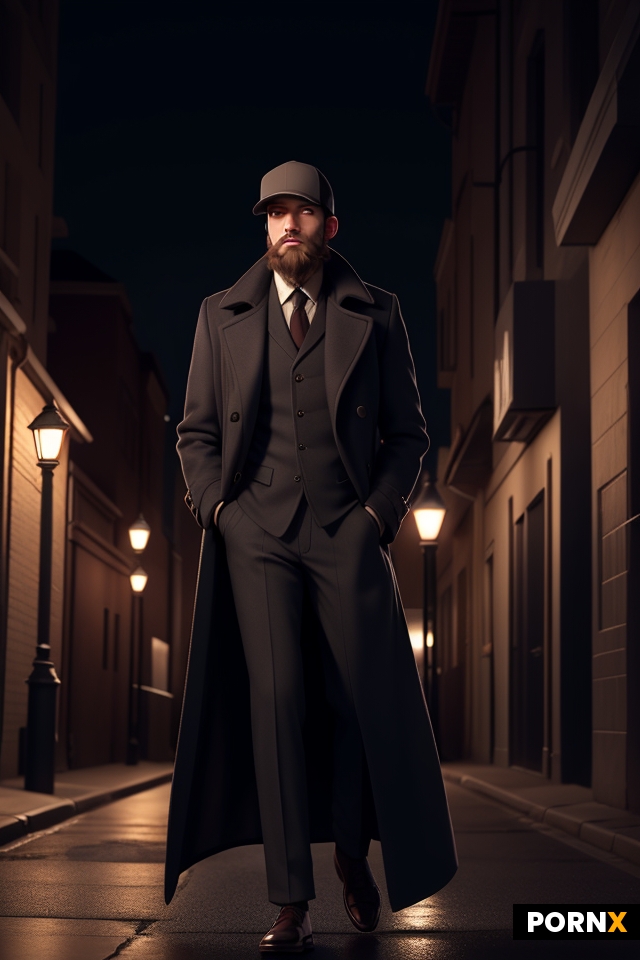 a man in a long coat