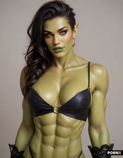 Sexy hot fantasy orc babe
