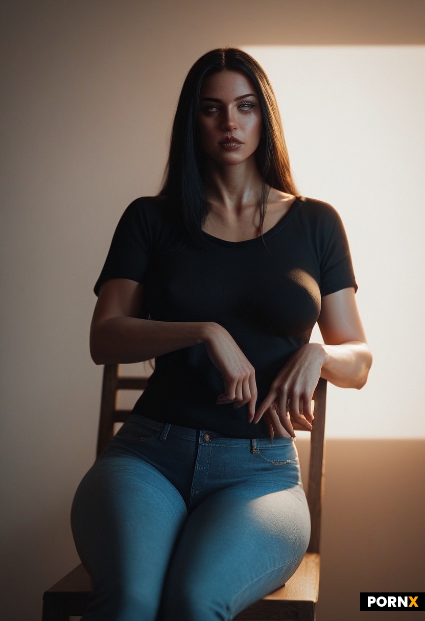 sitting in chair