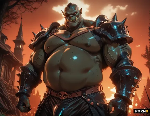 Large ugly black orc