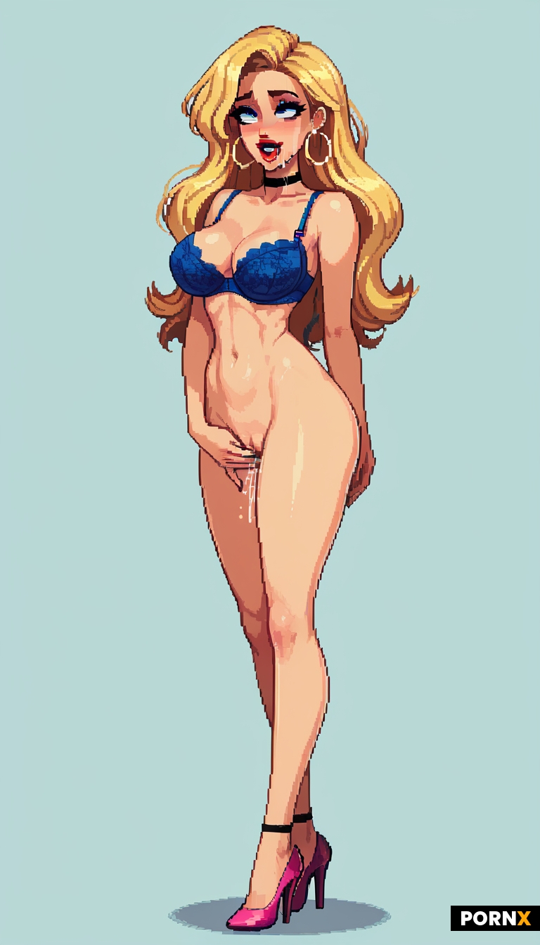 long blonde hair