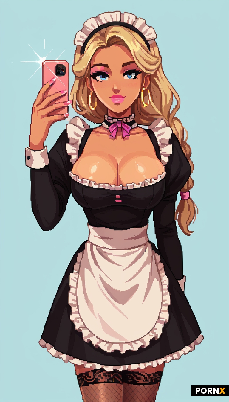 long blonde braid