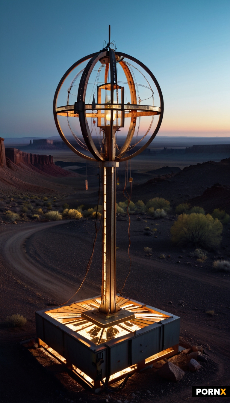 In a hauntingly surreal sci-fi landscape