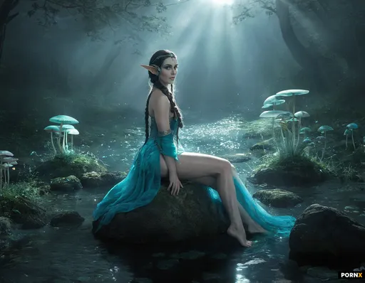 sexy female elven braided hair
