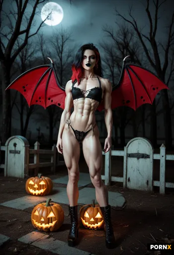 a hot slutty goth model
