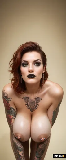 A European goth slut