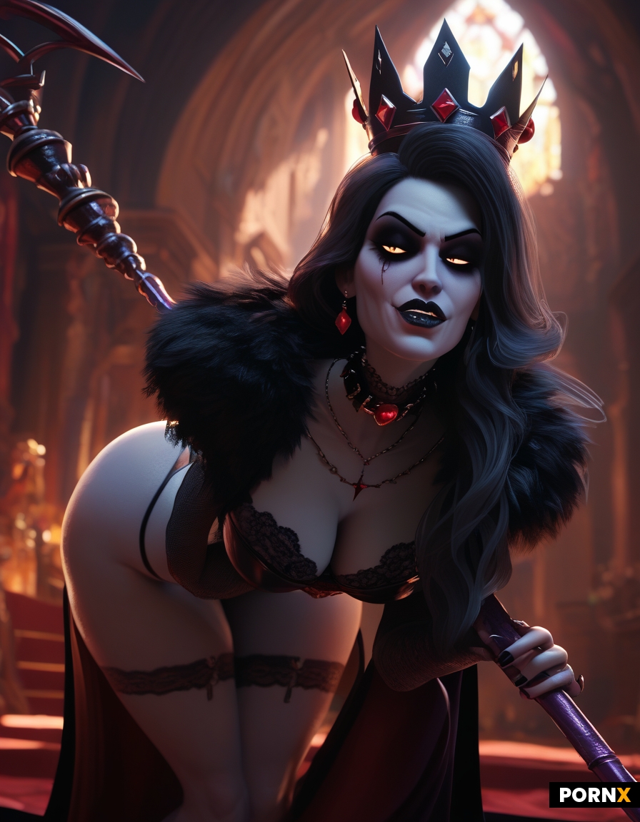 Super sexy slutty Evil outfit pale rotting skin black tight thong