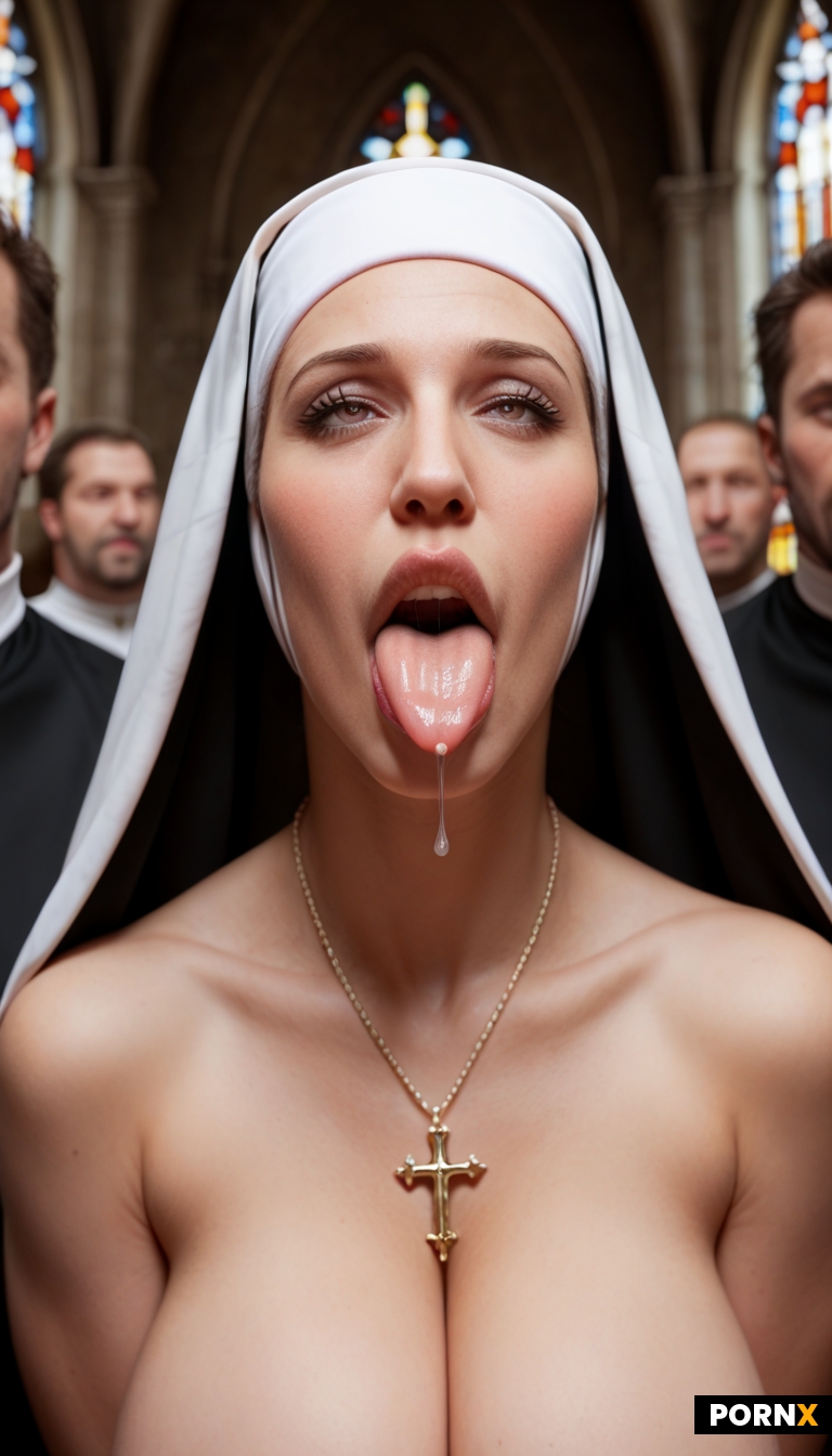 Naked’ redhead nun