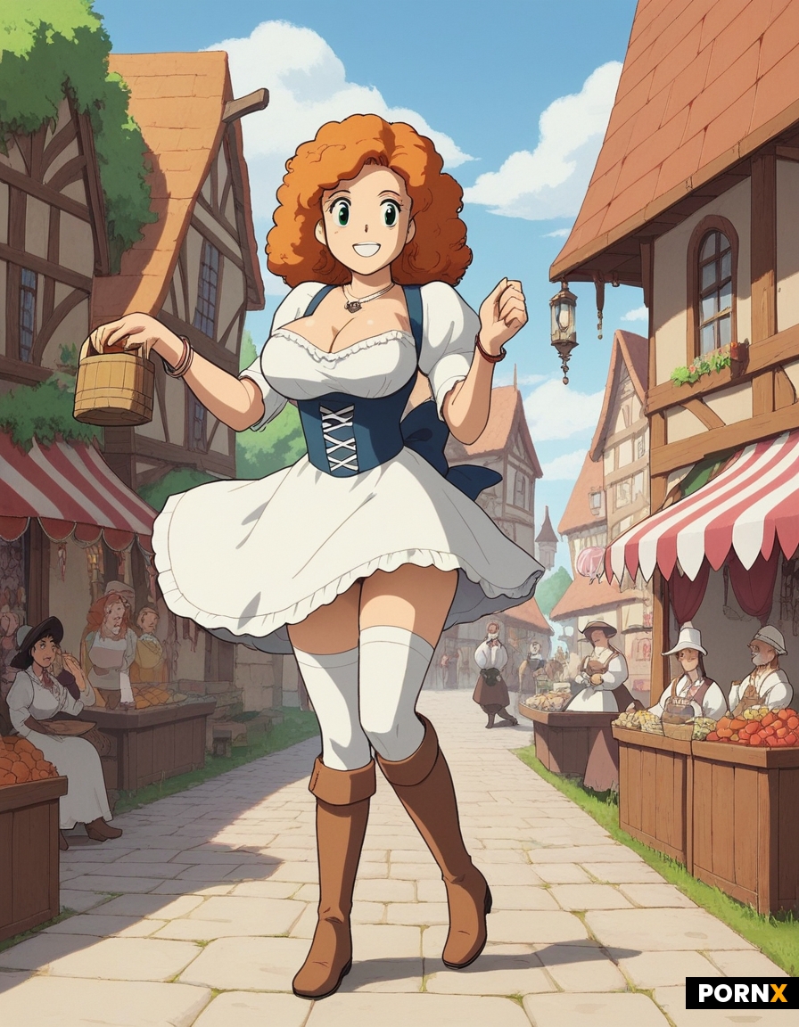 busty maid