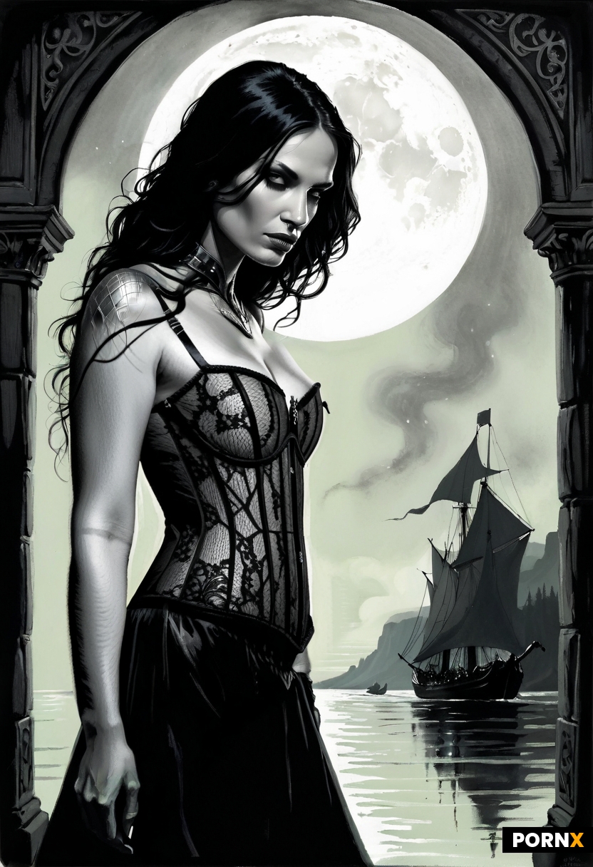 black see through lace corset