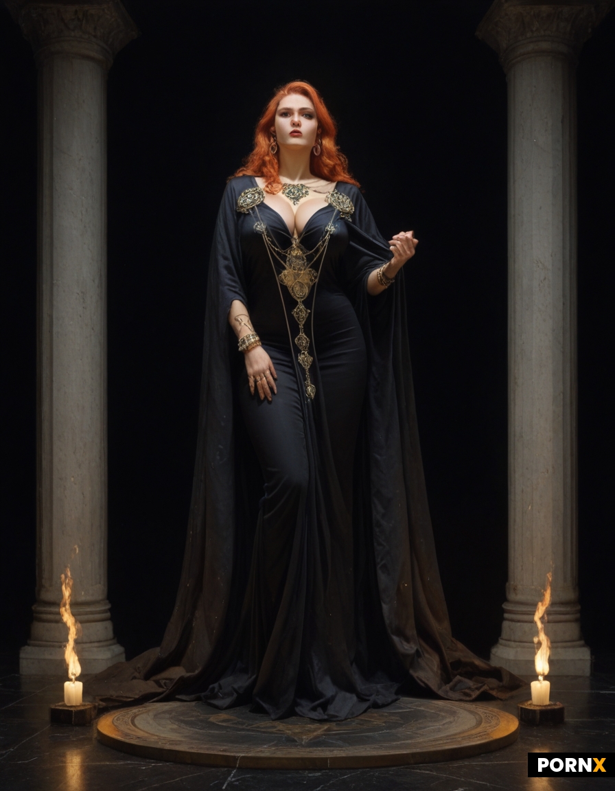 Dynamic overdramatic maniacal futuristic comic siren supervillain succubus seductress diva