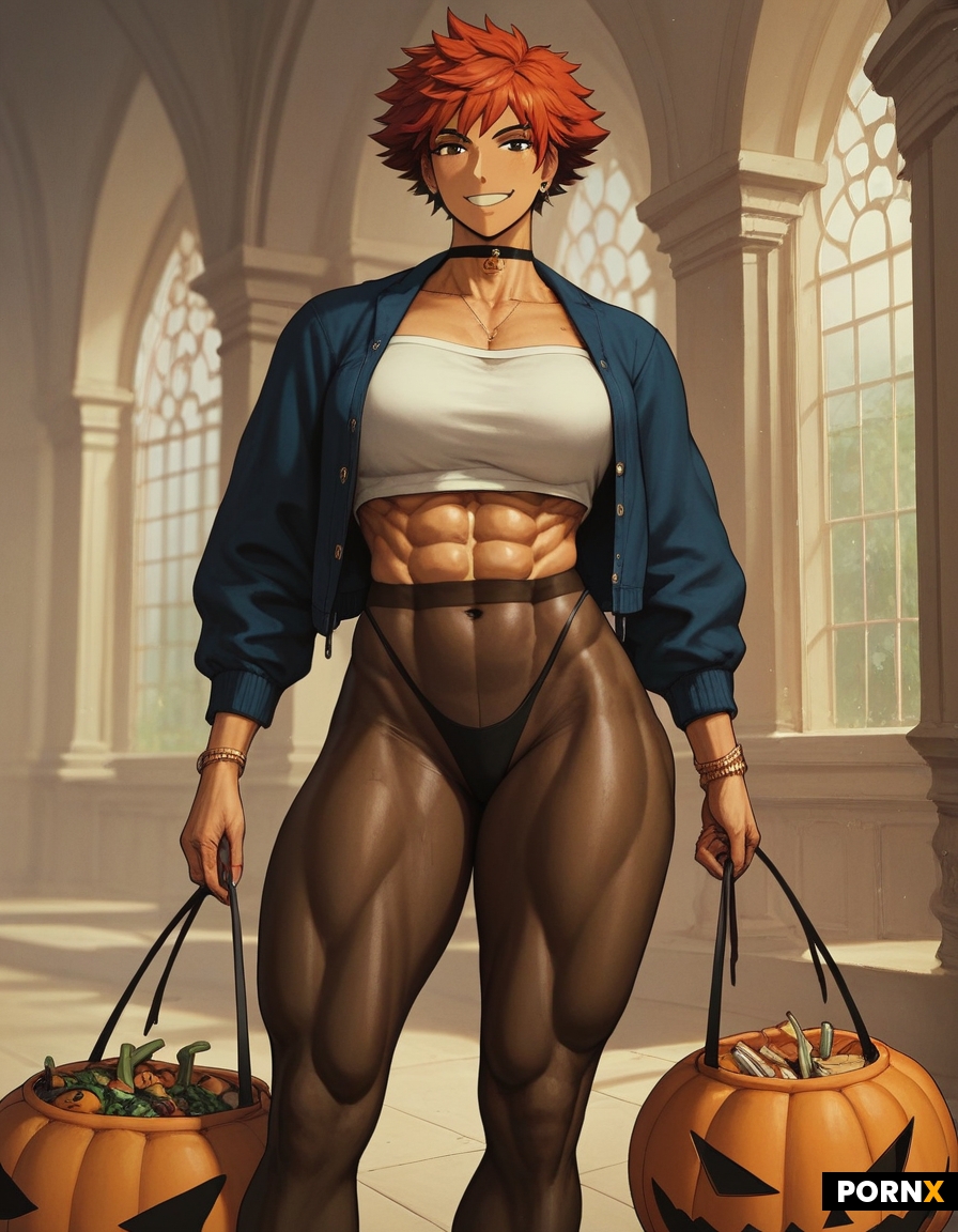 Broad thick muscle figure cute goddess Amazon female